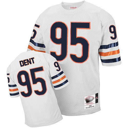 Chicago Bears Authentic White Men Richard Dent Road Jersey NFL Football 95 Throwback